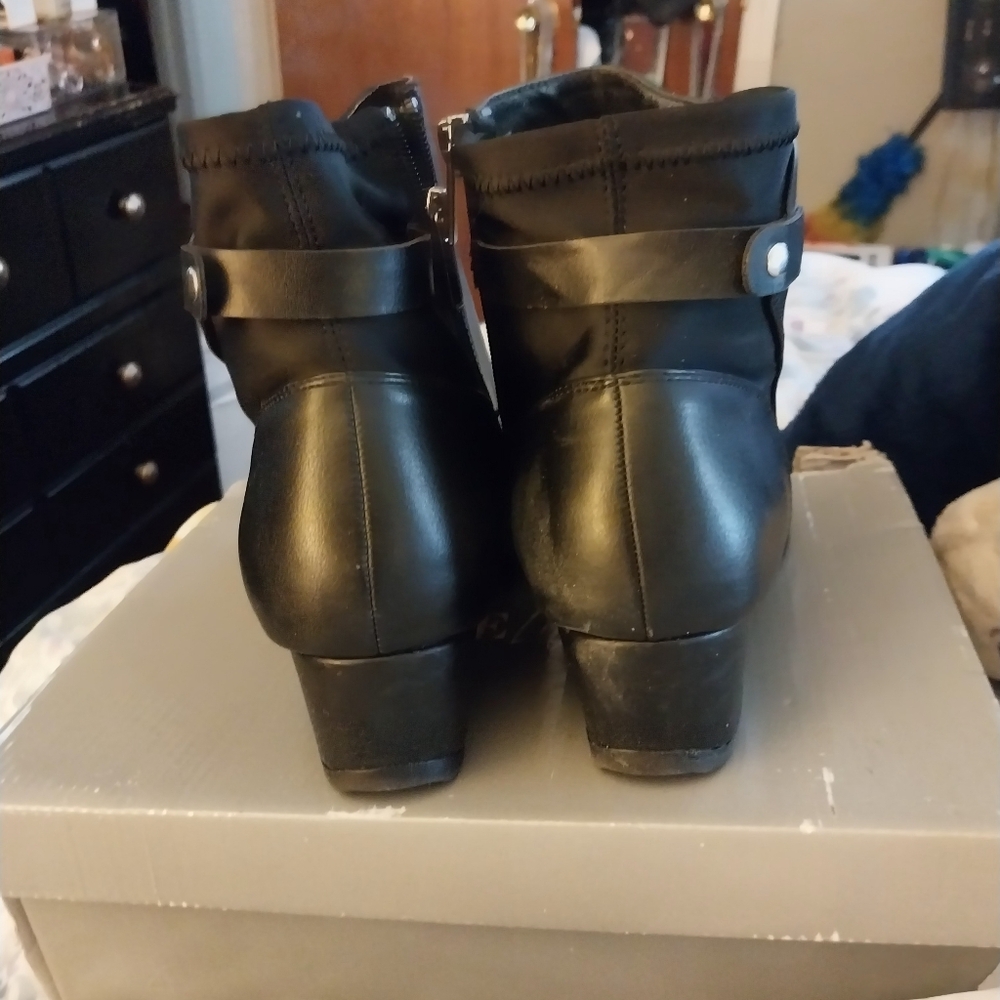Ashley Stewart Black Ankle Booties